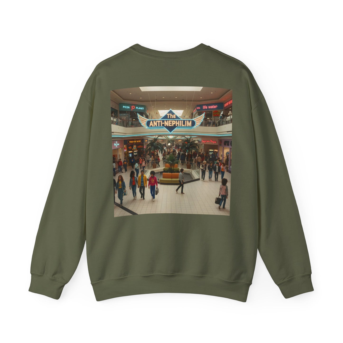 Retro mall anti nephilim sweatshirt (unisex), Kirk Ave. Apparel