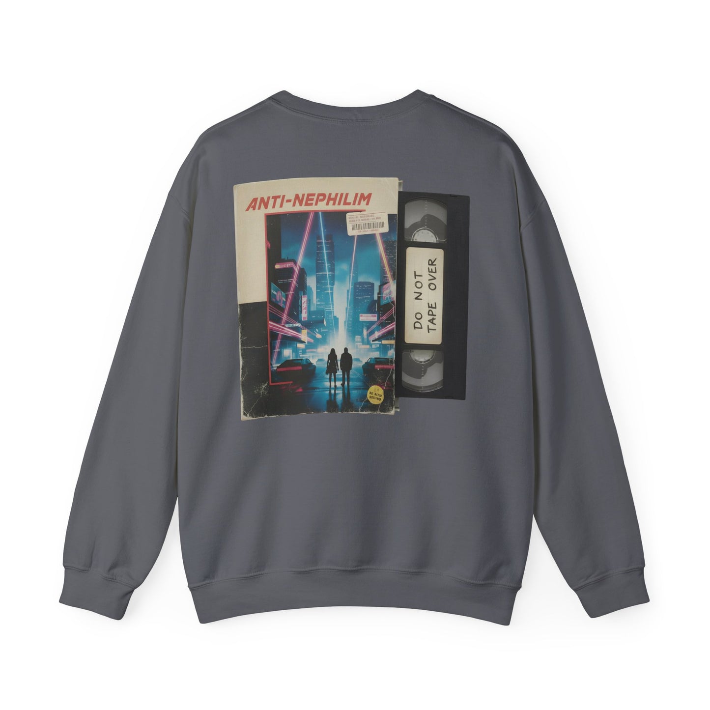 Retro vhs sci-fi anti nephilim sweatshirt (unisex), Kirk Ave. Apparel