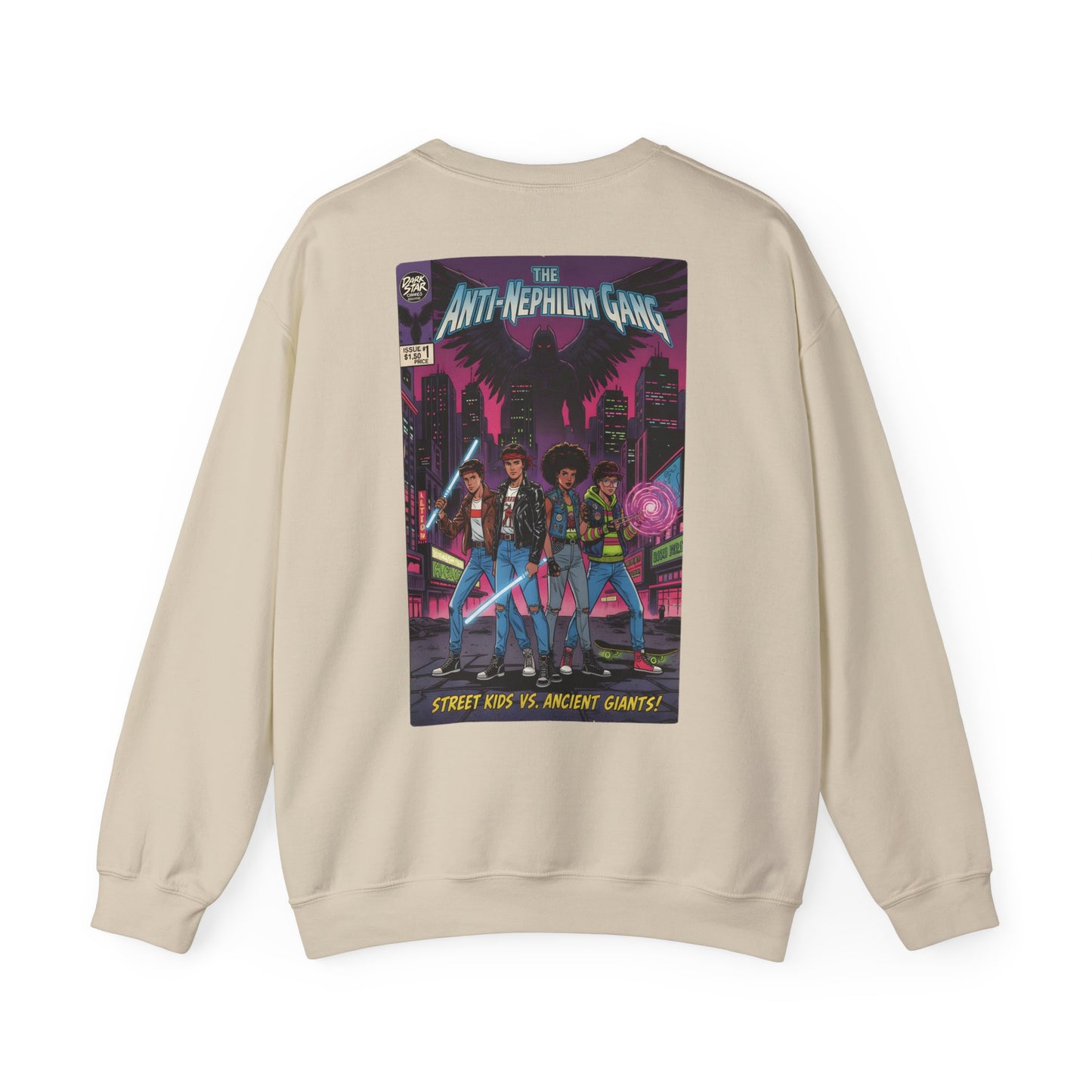 Retro comic anti nephilim sweatshirt (unisex), Kirk Ave. Apparel
