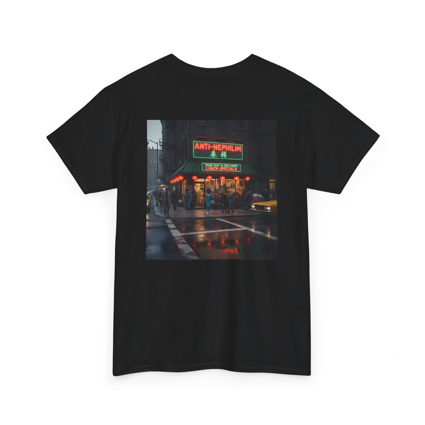 Retro neon NYC Chinese t shirt (unisex), Kirk Ave. Apparel