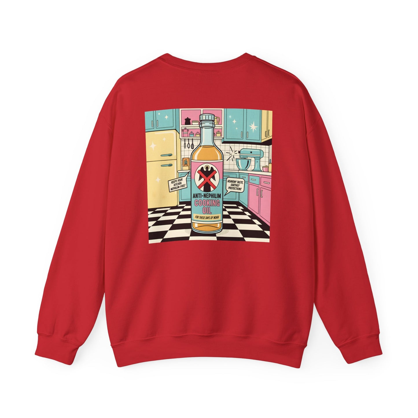 Retro kitchen anti nephilim sweatshirt (unisex), Kirk Ave. Apparel