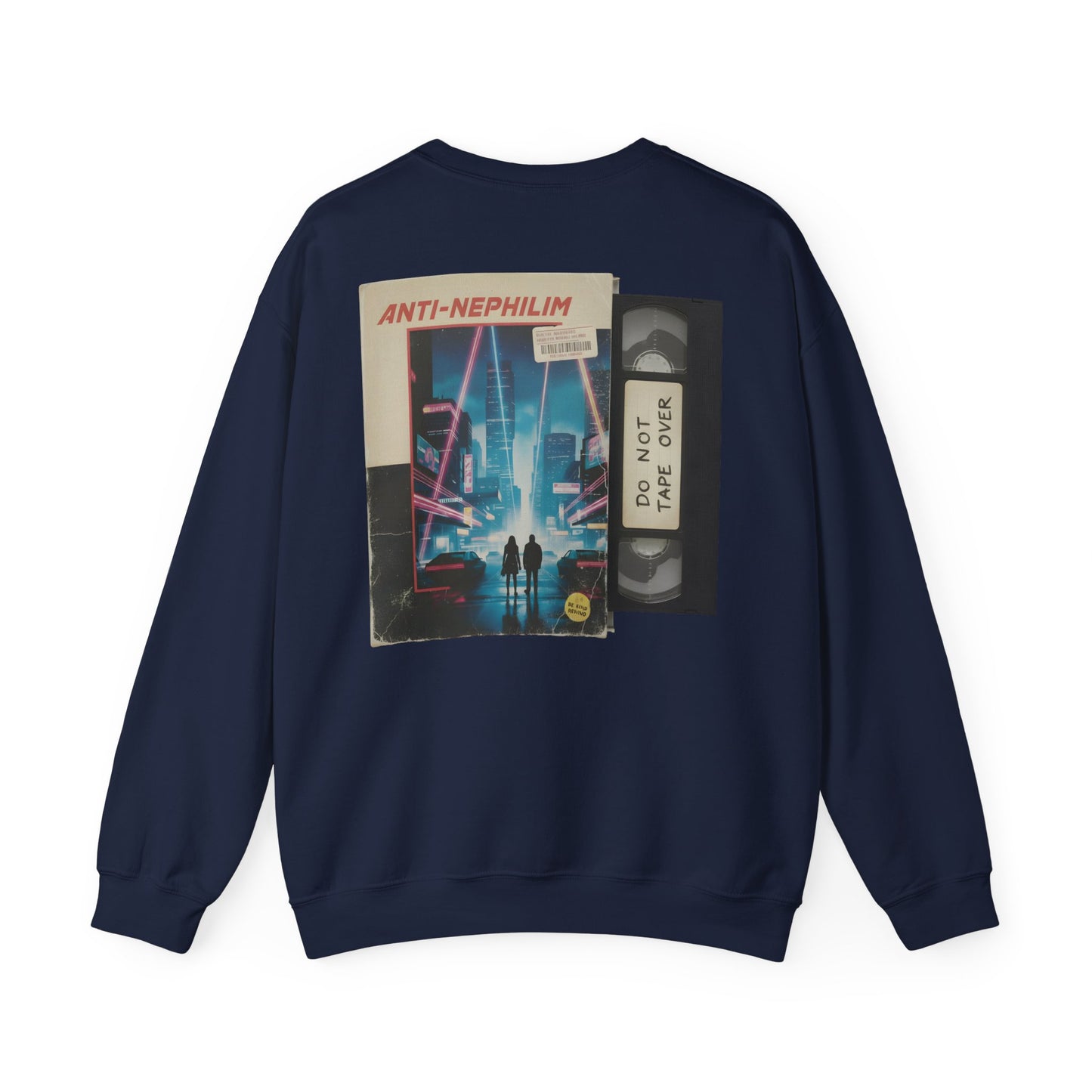 Retro vhs sci-fi anti nephilim sweatshirt (unisex), Kirk Ave. Apparel