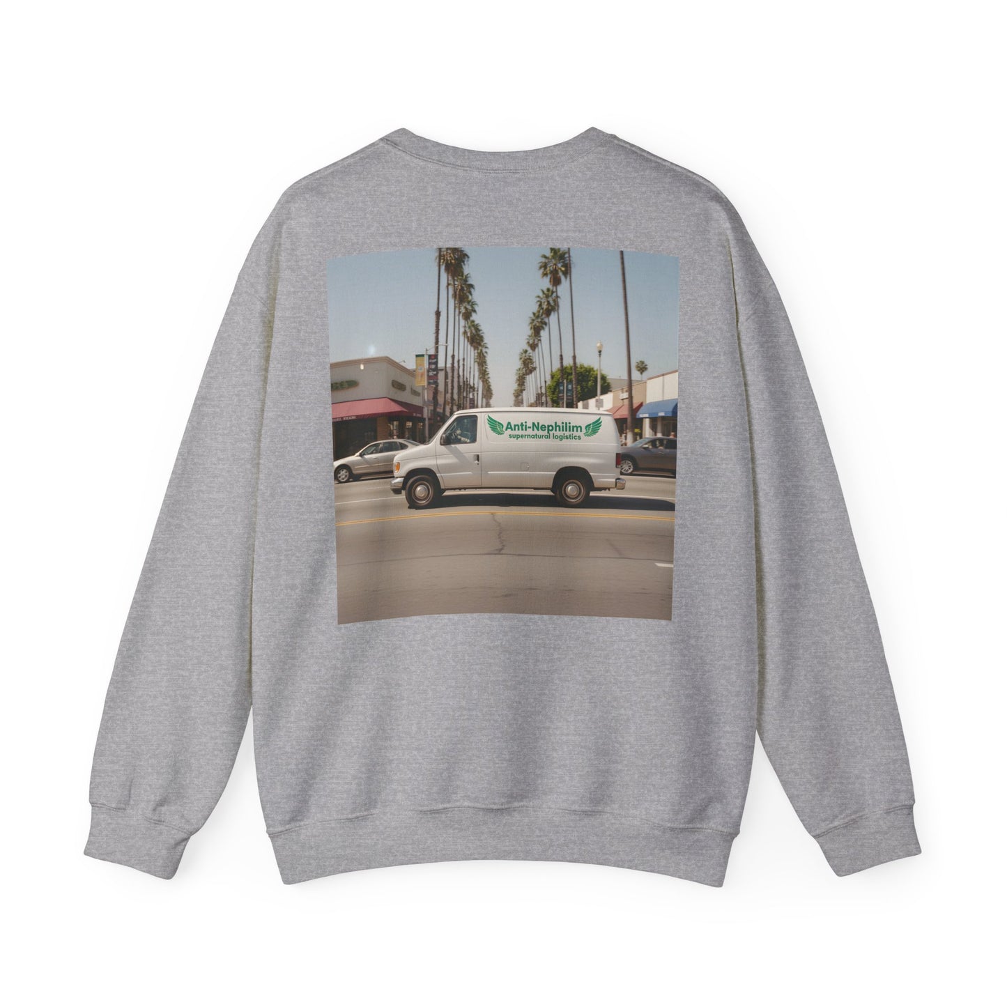 90s California Van anti-nephilim sweatshirt (unisex), Kirk Ave. Apparel