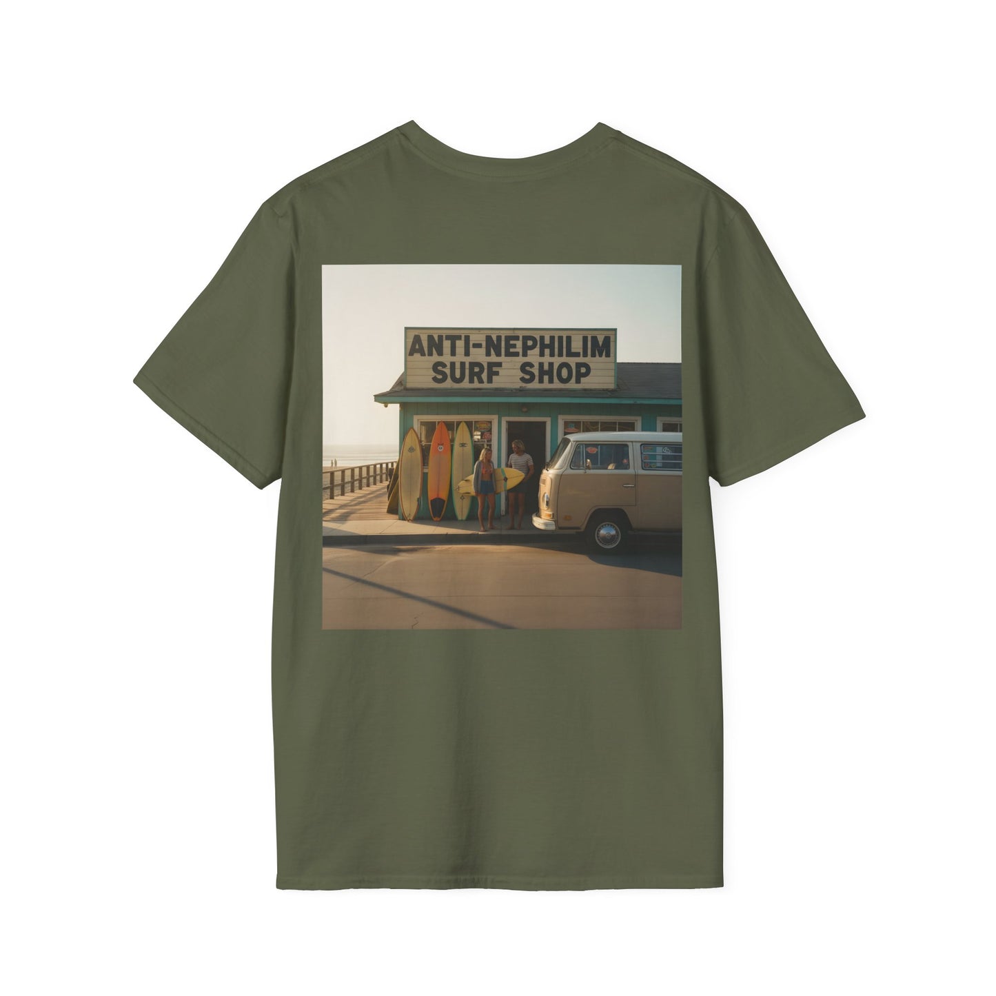 Retro surf anti nephilim t shirt (unisex), Kirk Ave. Apparel