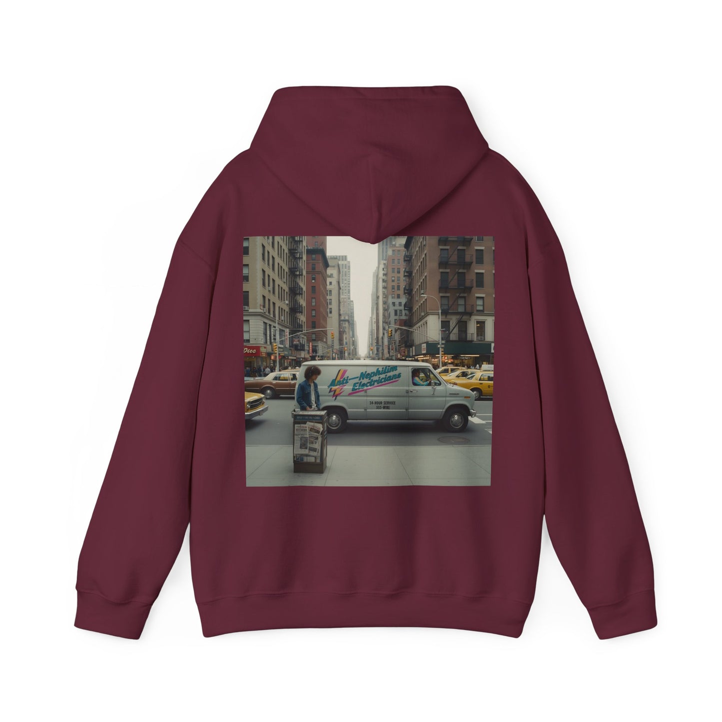 Vintage NYC anti nephilim hoodie (unisex), Kirk Ave. Apparel