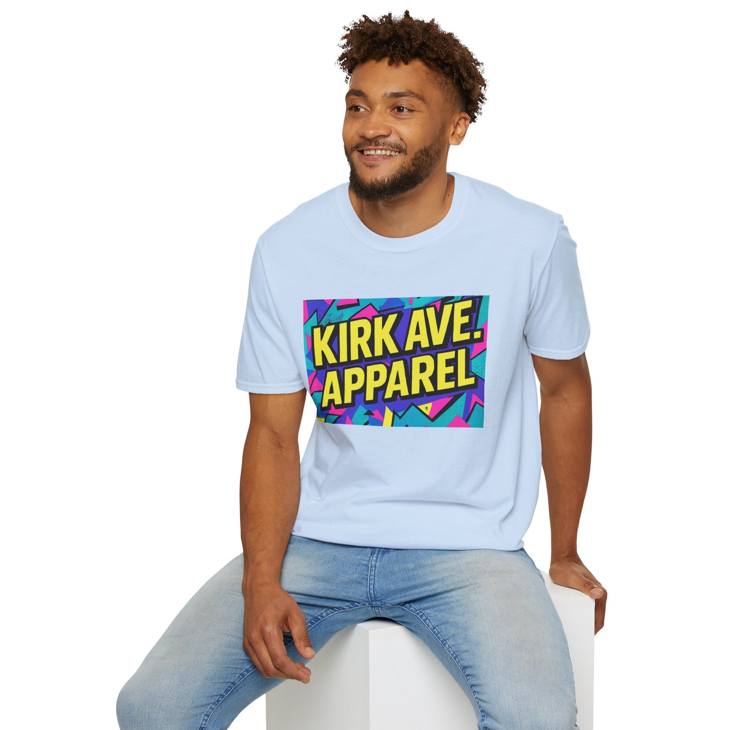 Retro Logo T‑Shirt — Kirk Ave. Apparel 90s Graphic Tee