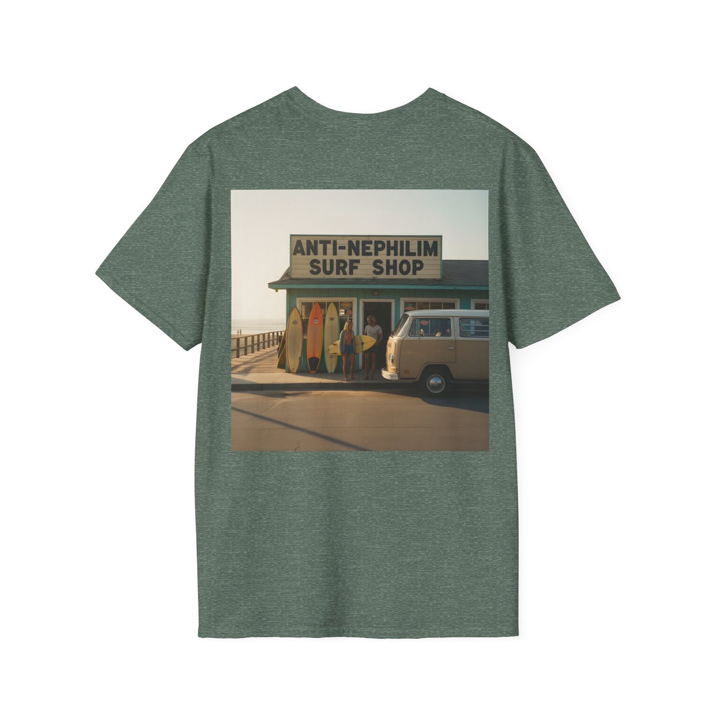 Retro surf anti nephilim t shirt (unisex), Kirk Ave. Apparel