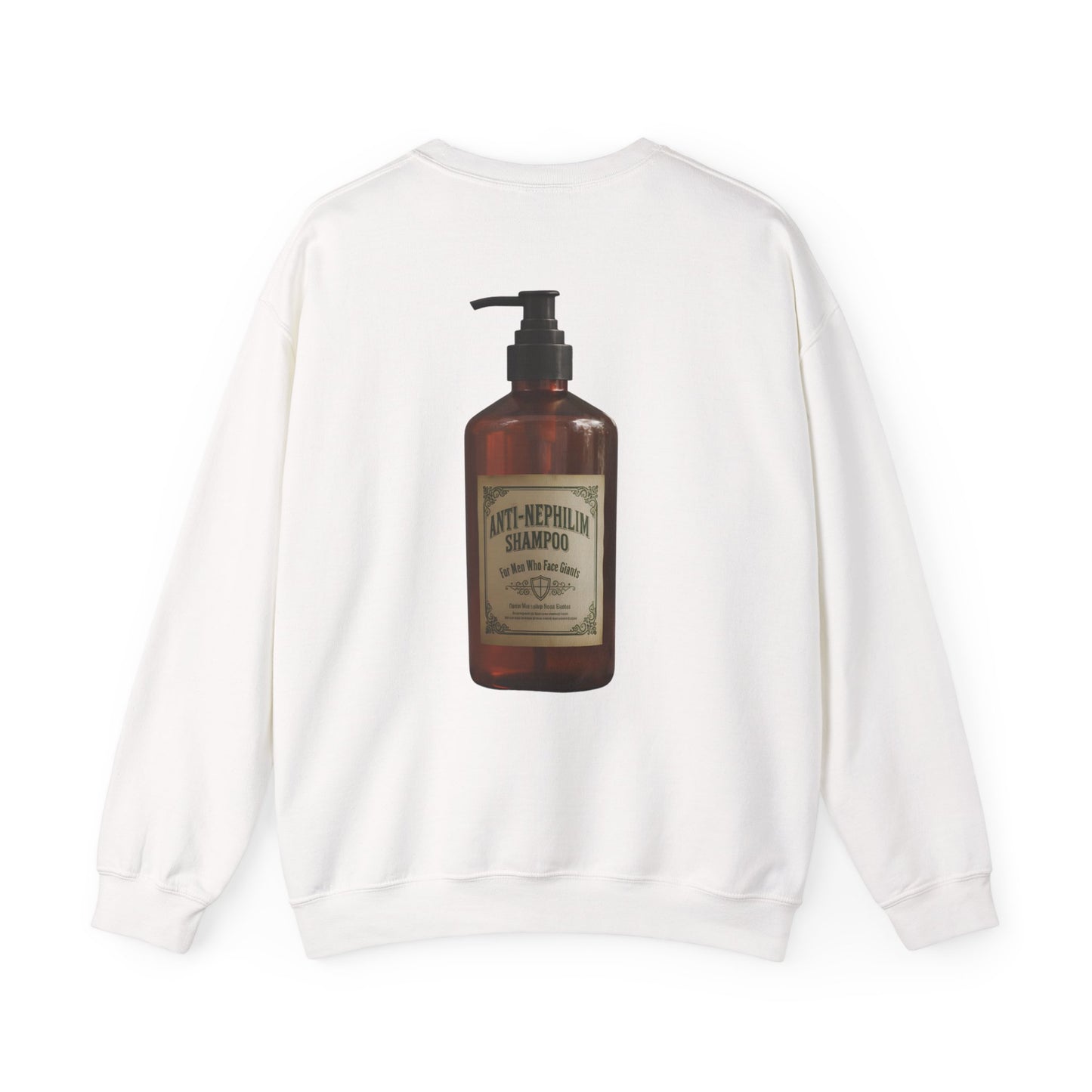Anti nephilim shampoo sweatshirt (unisex), Kirk Ave. Apparel
