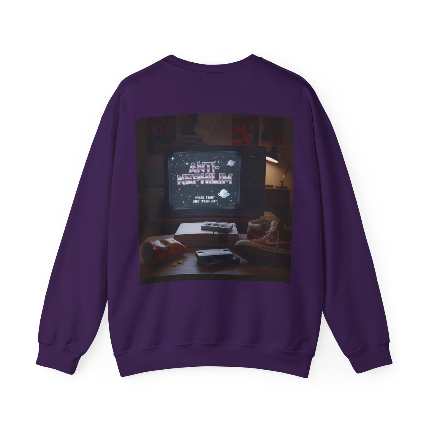Retro gamer anti-nephilim sweatshirt (unisex), Kirk Ave. Apparel