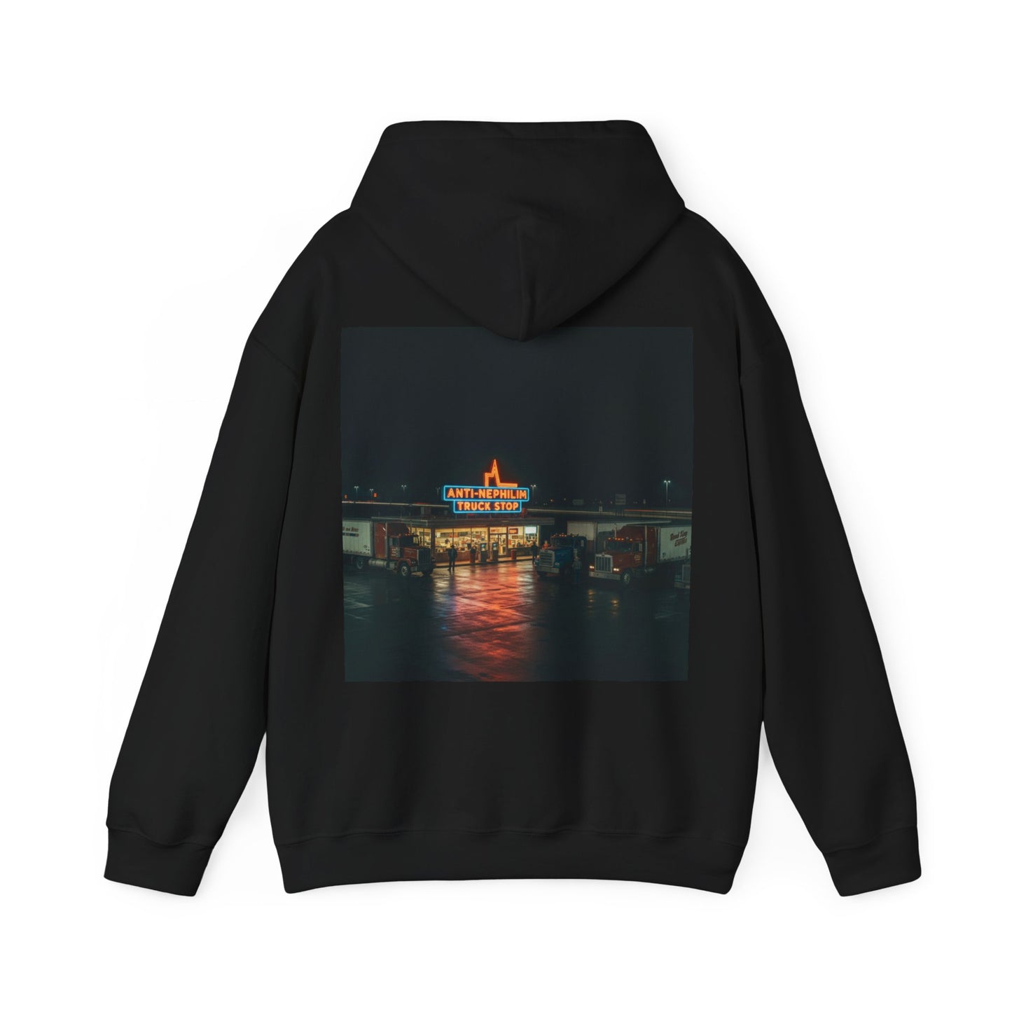 Retro truck stop anti nephilim hoodie (unisex), Kirk Ave. Apparel