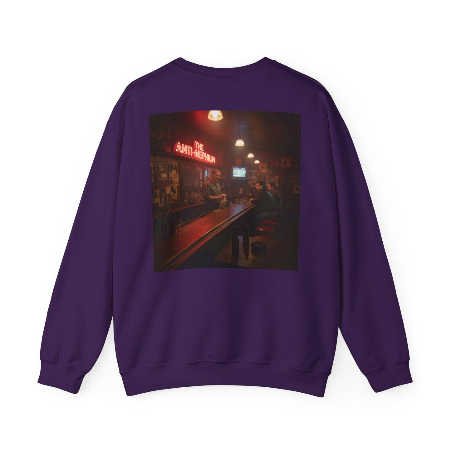 Retro neon dive bar anti nephilim sweatshirt (unisex), Kirk Ave. Apparel