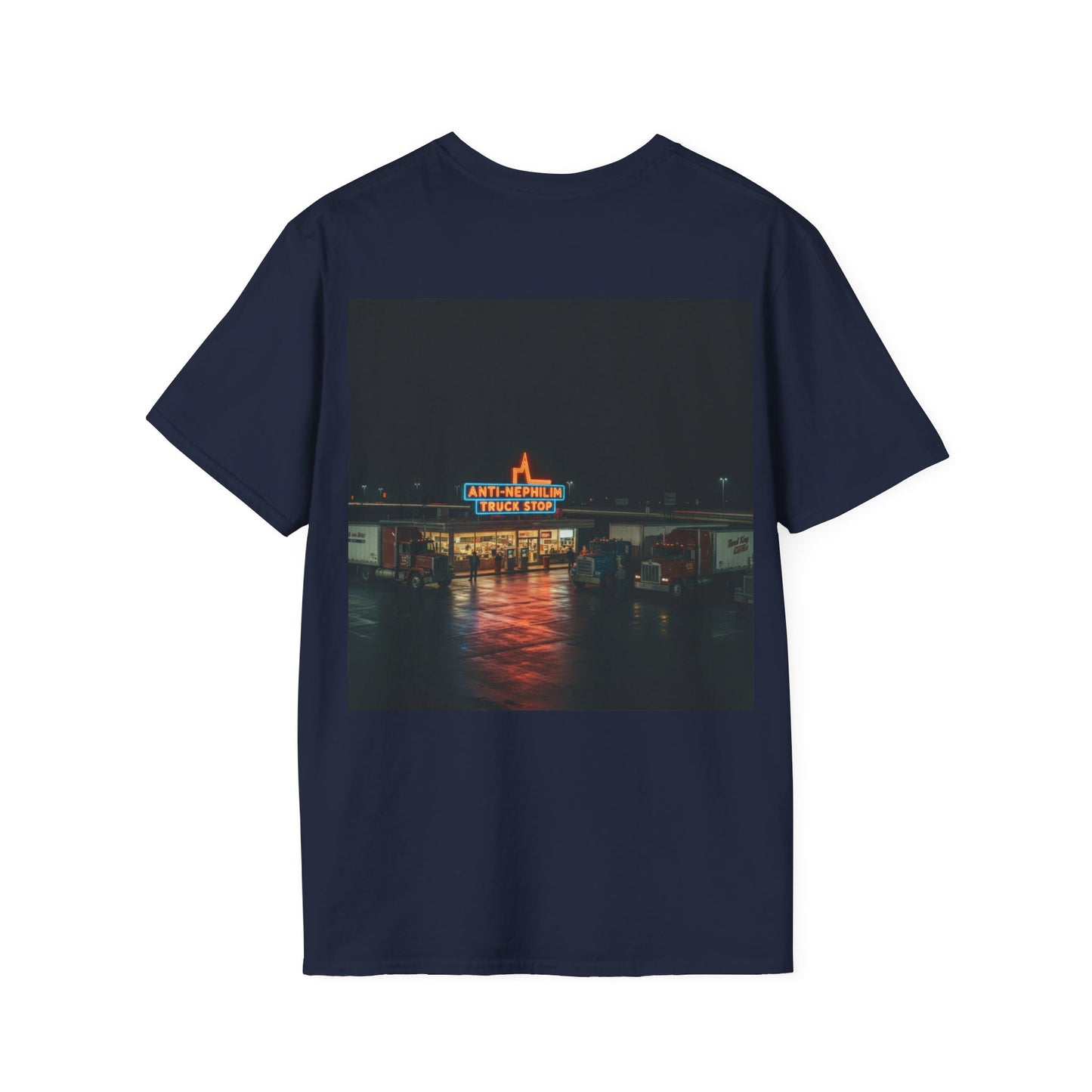 Retro truck stop anti nephilim t shirt (unisex), Kirk Ave. Apparel