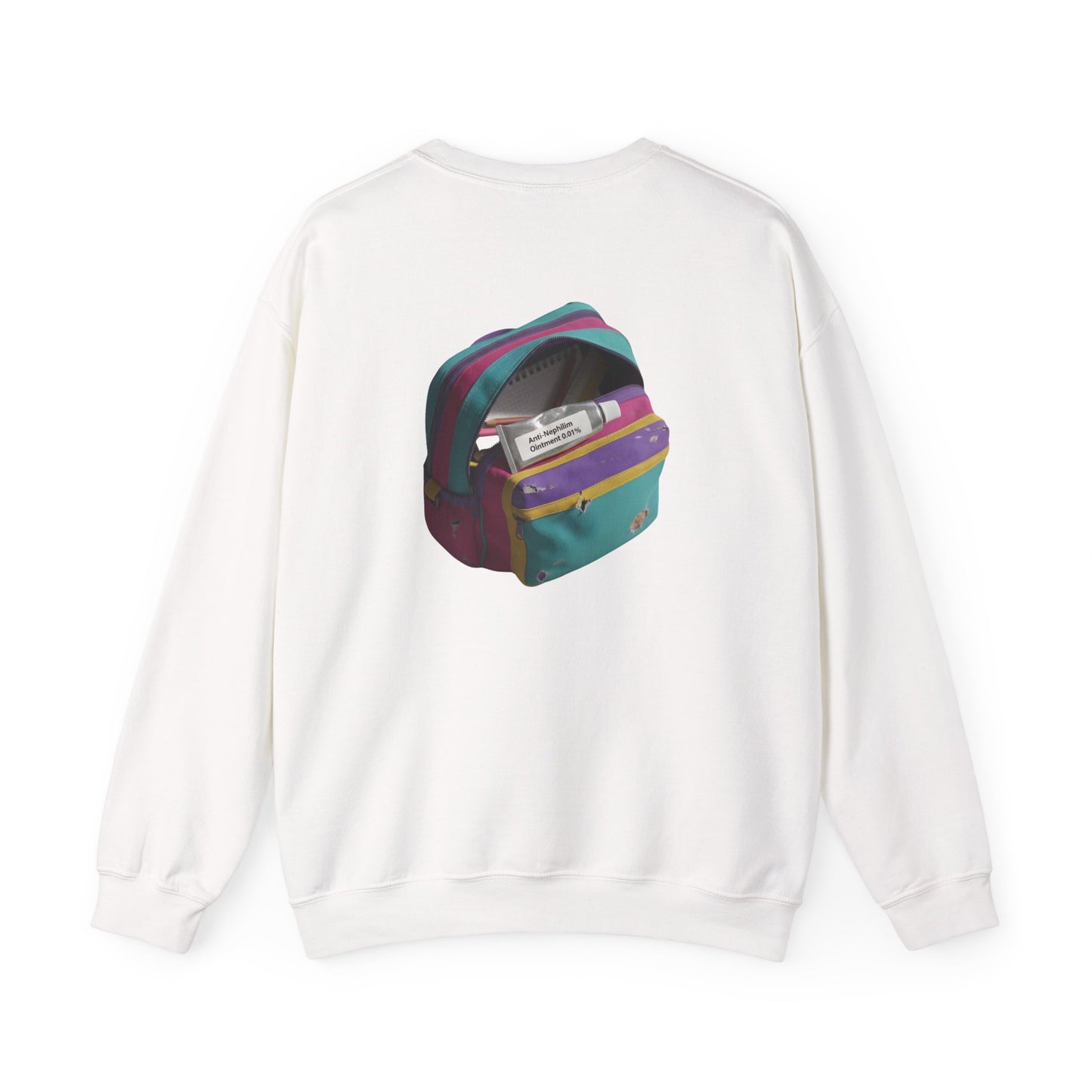 90s schoolbag anti nephilim sweatshirt (unisex), Kirk Ave. Apparel
