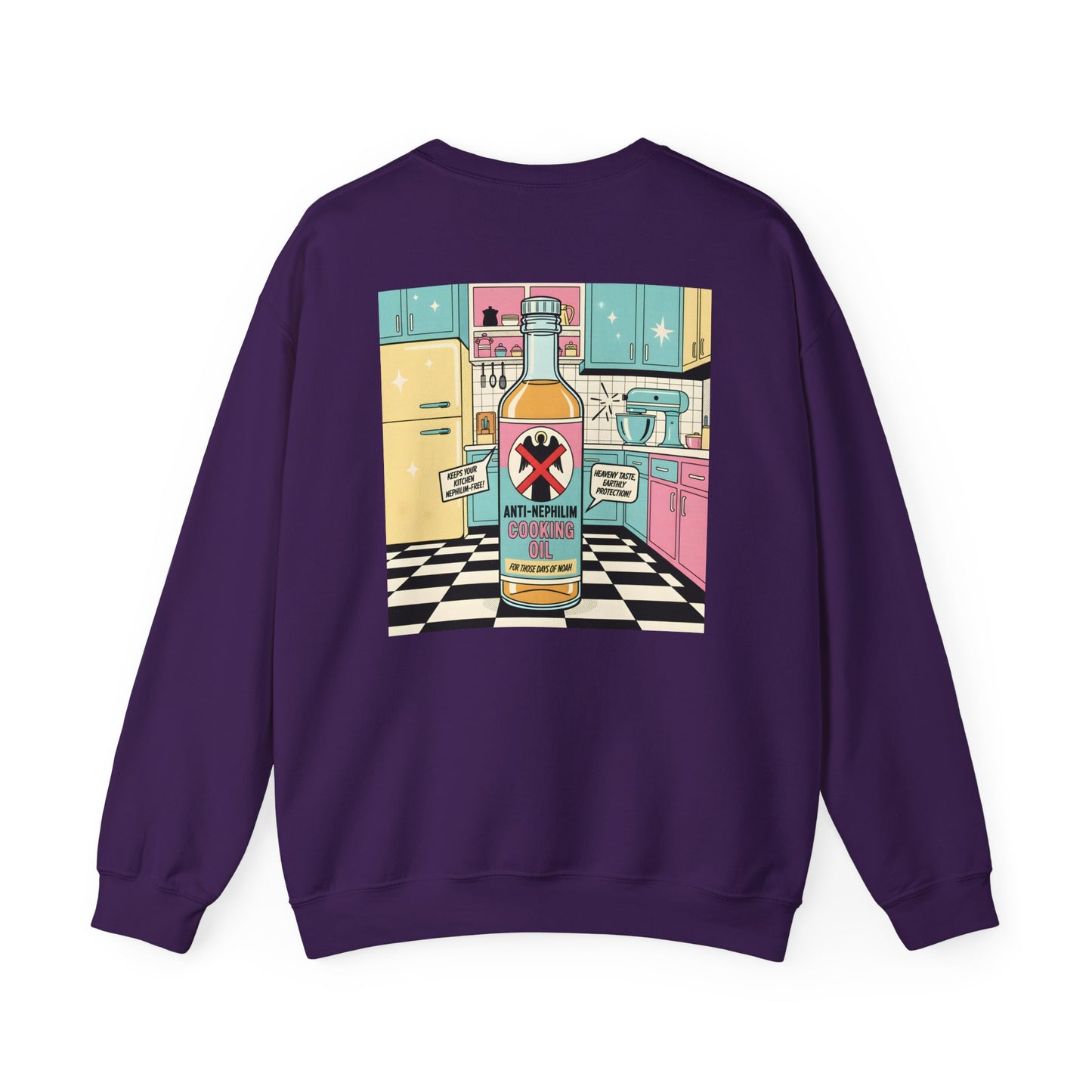 Retro kitchen anti nephilim sweatshirt (unisex), Kirk Ave. Apparel