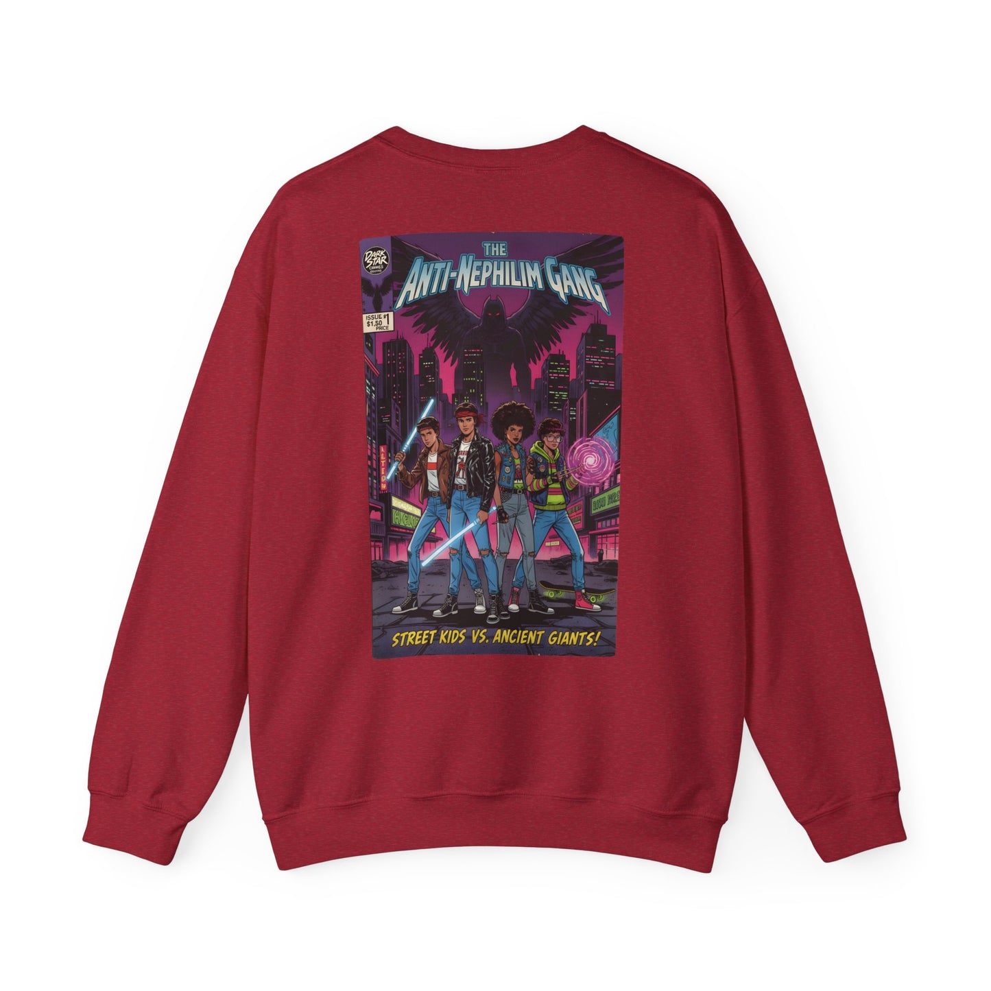 Retro comic anti nephilim sweatshirt (unisex), Kirk Ave. Apparel