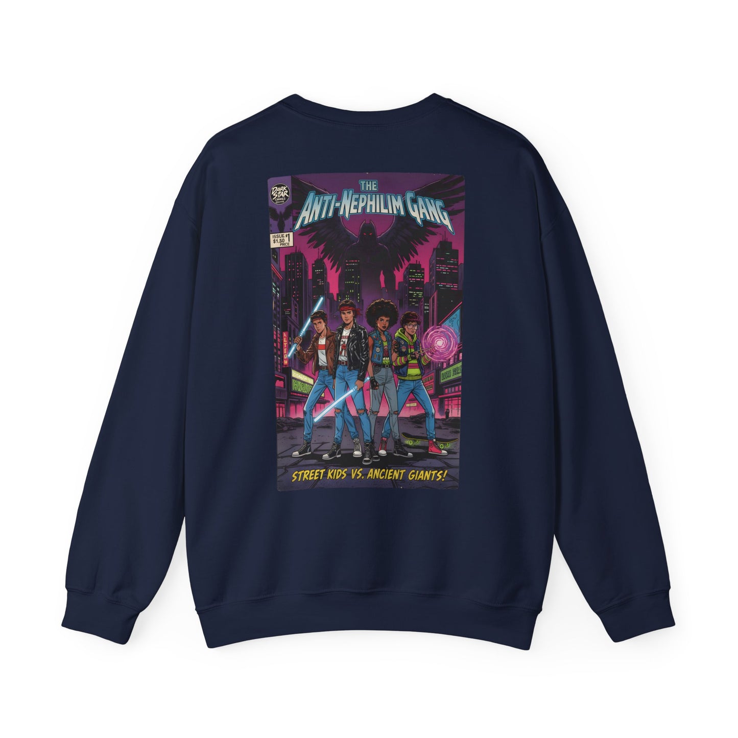 Retro comic anti nephilim sweatshirt (unisex), Kirk Ave. Apparel
