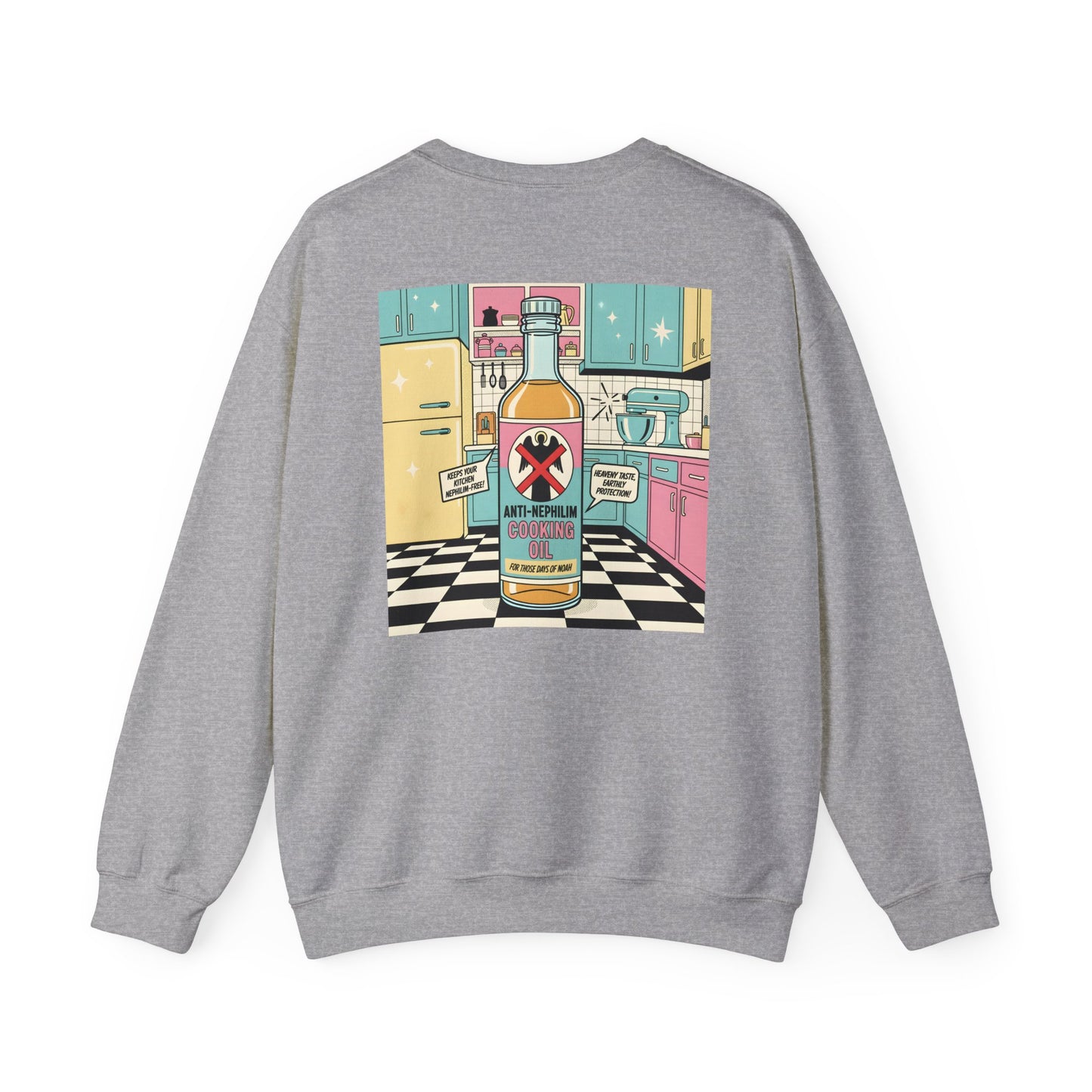 Retro kitchen anti nephilim sweatshirt (unisex), Kirk Ave. Apparel