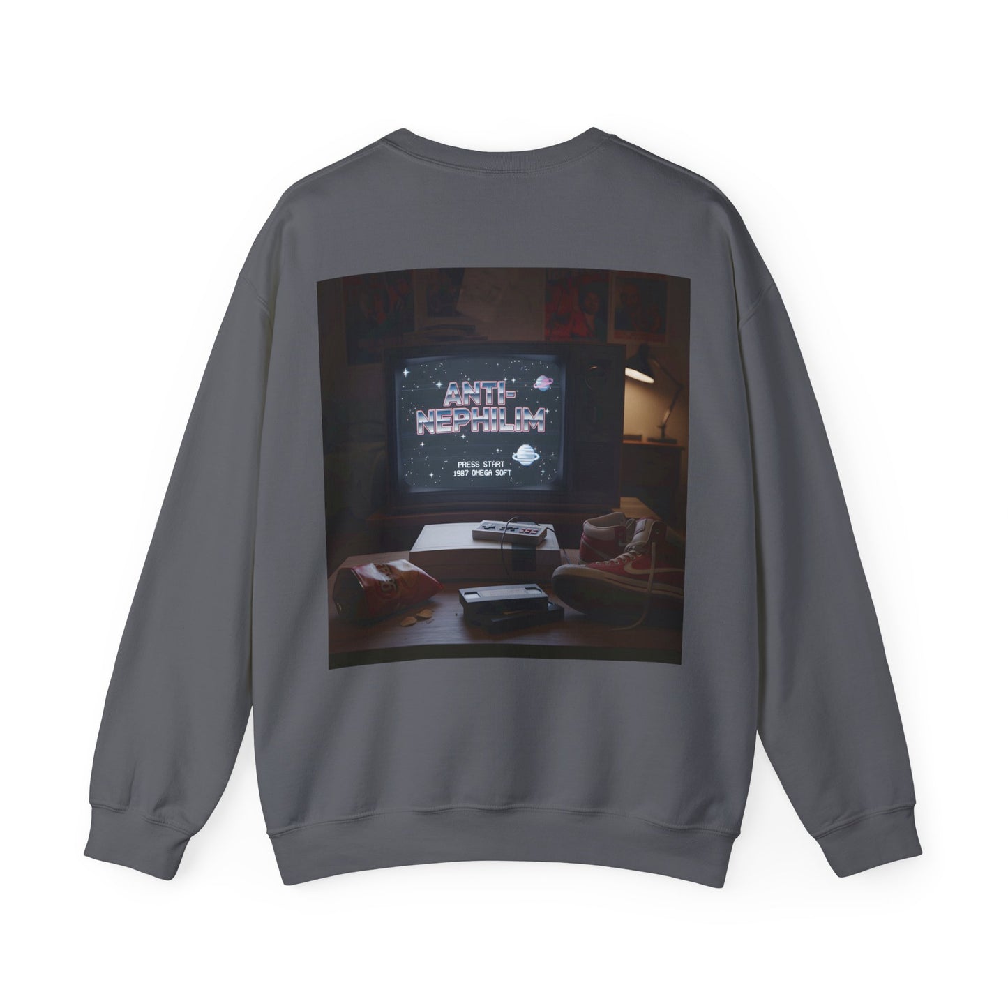 Retro gamer anti-nephilim sweatshirt (unisex), Kirk Ave. Apparel