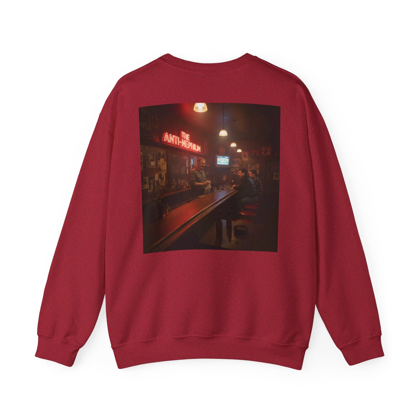 Retro neon dive bar anti nephilim sweatshirt (unisex), Kirk Ave. Apparel