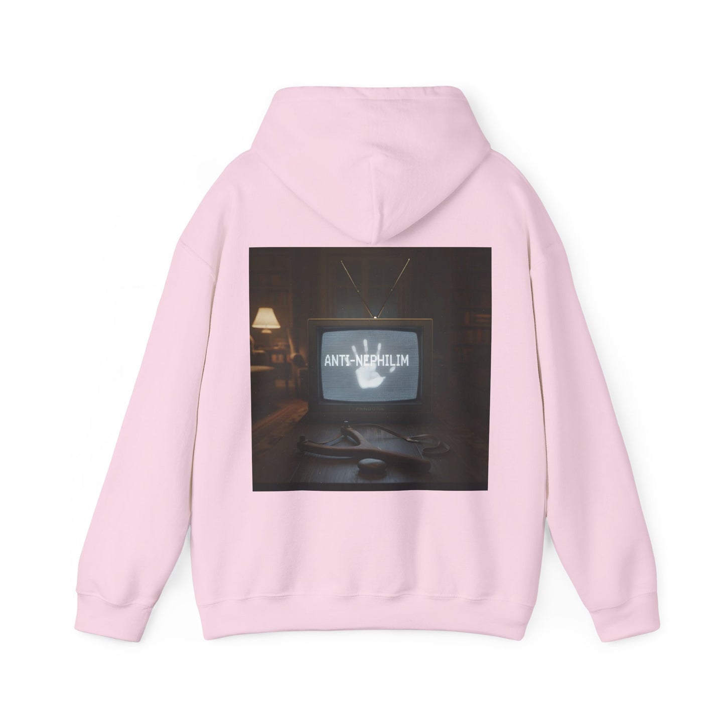 Retro TV anti nephilim hoodie (unisex), Kirk Ave. Apparel