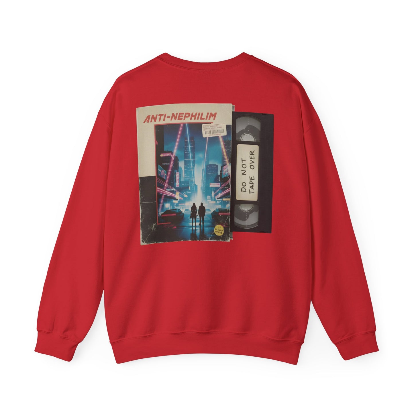 Retro vhs sci-fi anti nephilim sweatshirt (unisex), Kirk Ave. Apparel