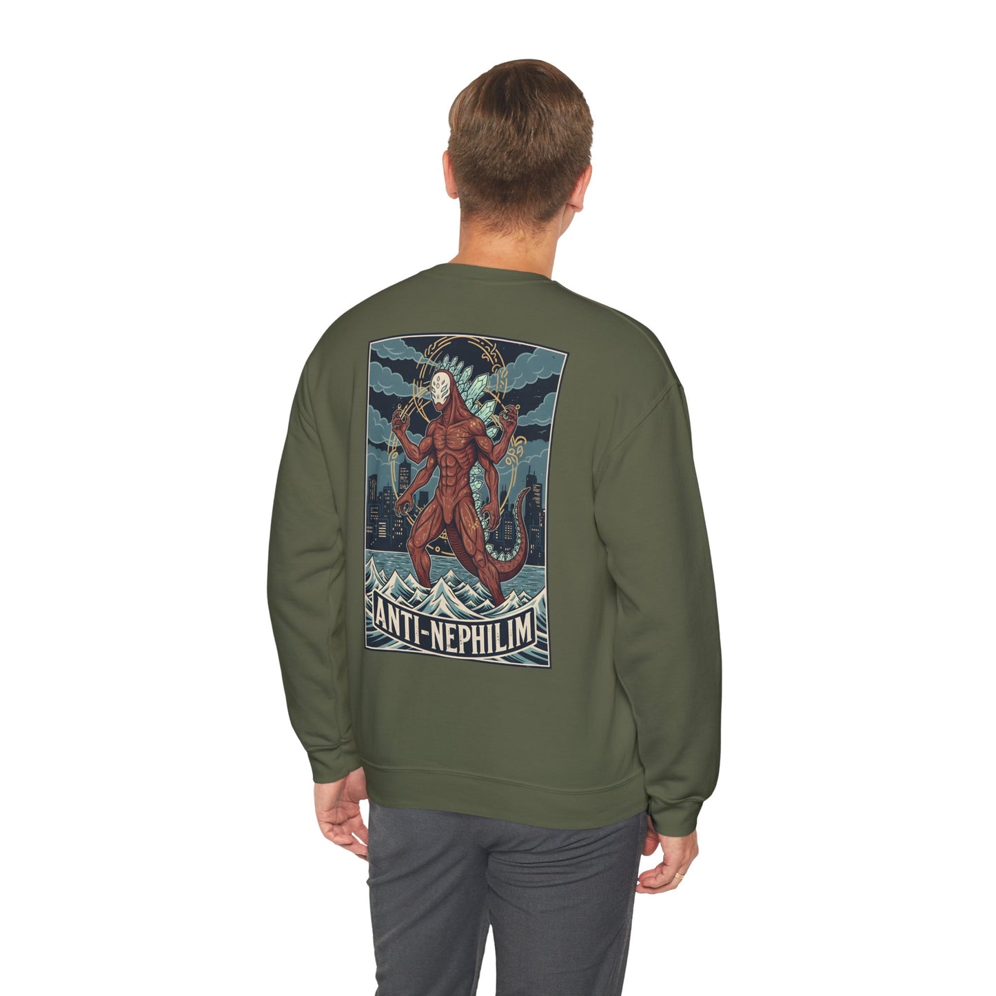 Kaiju anti nephilim sweatshirt (unisex), Kirk Ave. Apparel