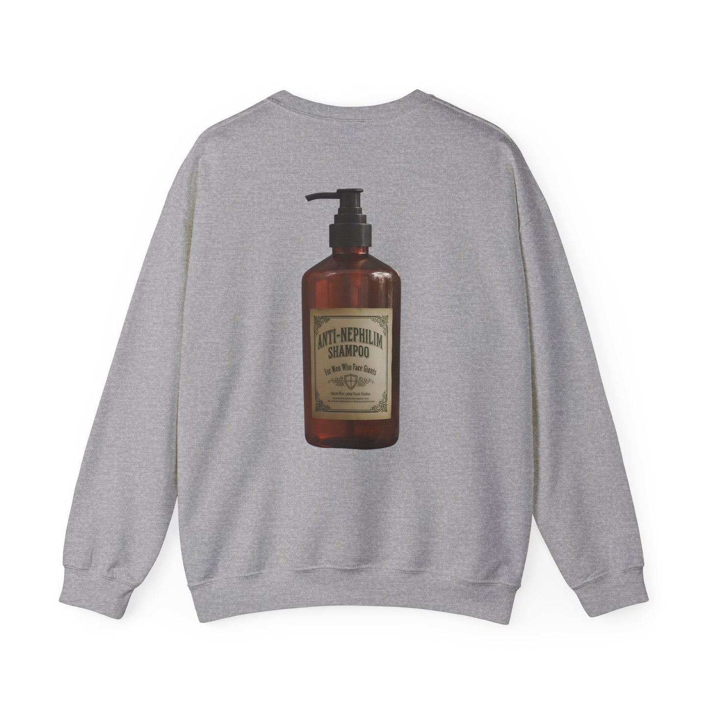 Anti nephilim shampoo sweatshirt (unisex), Kirk Ave. Apparel