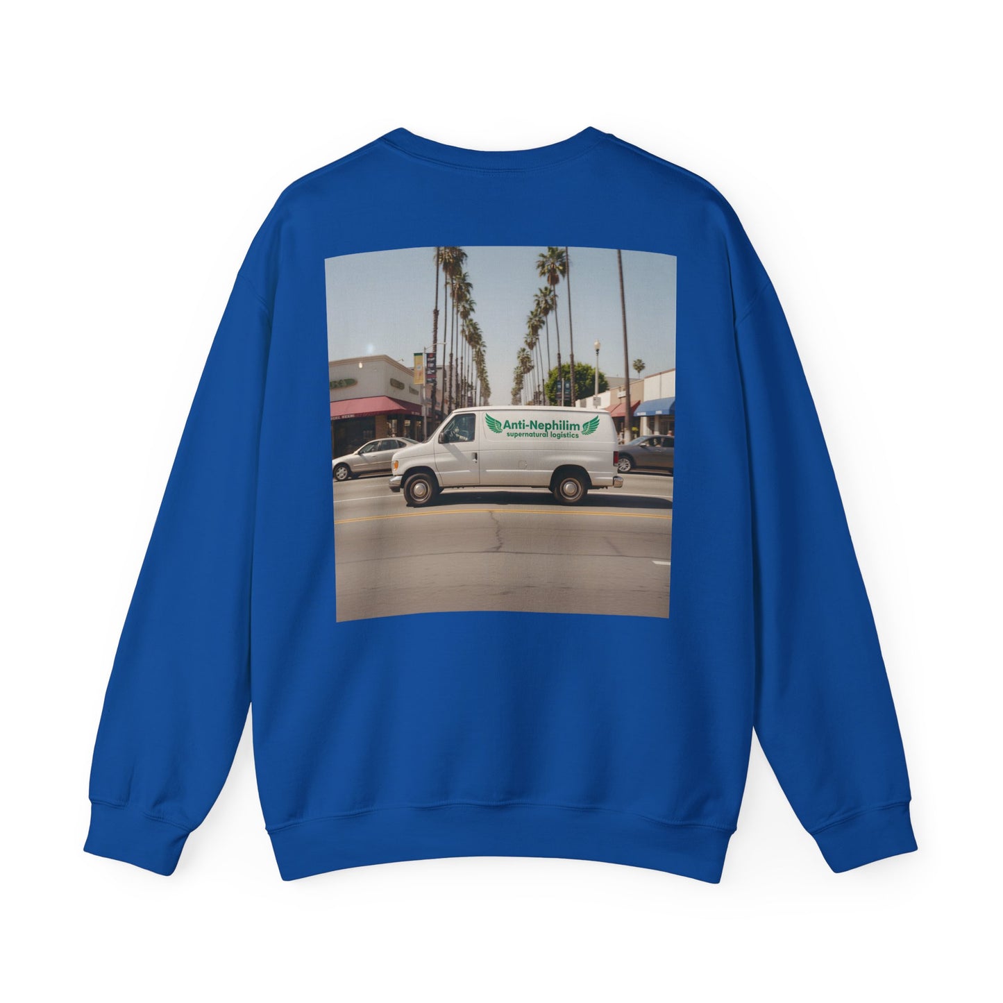90s California Van anti-nephilim sweatshirt (unisex), Kirk Ave. Apparel