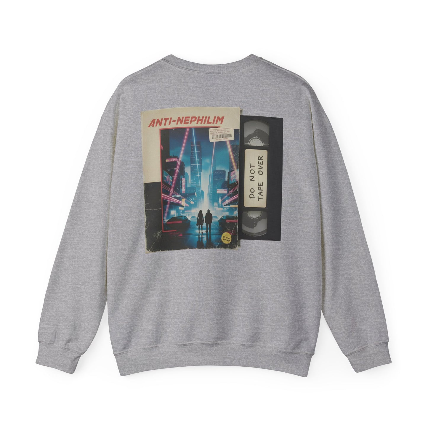Retro vhs sci-fi anti nephilim sweatshirt (unisex), Kirk Ave. Apparel