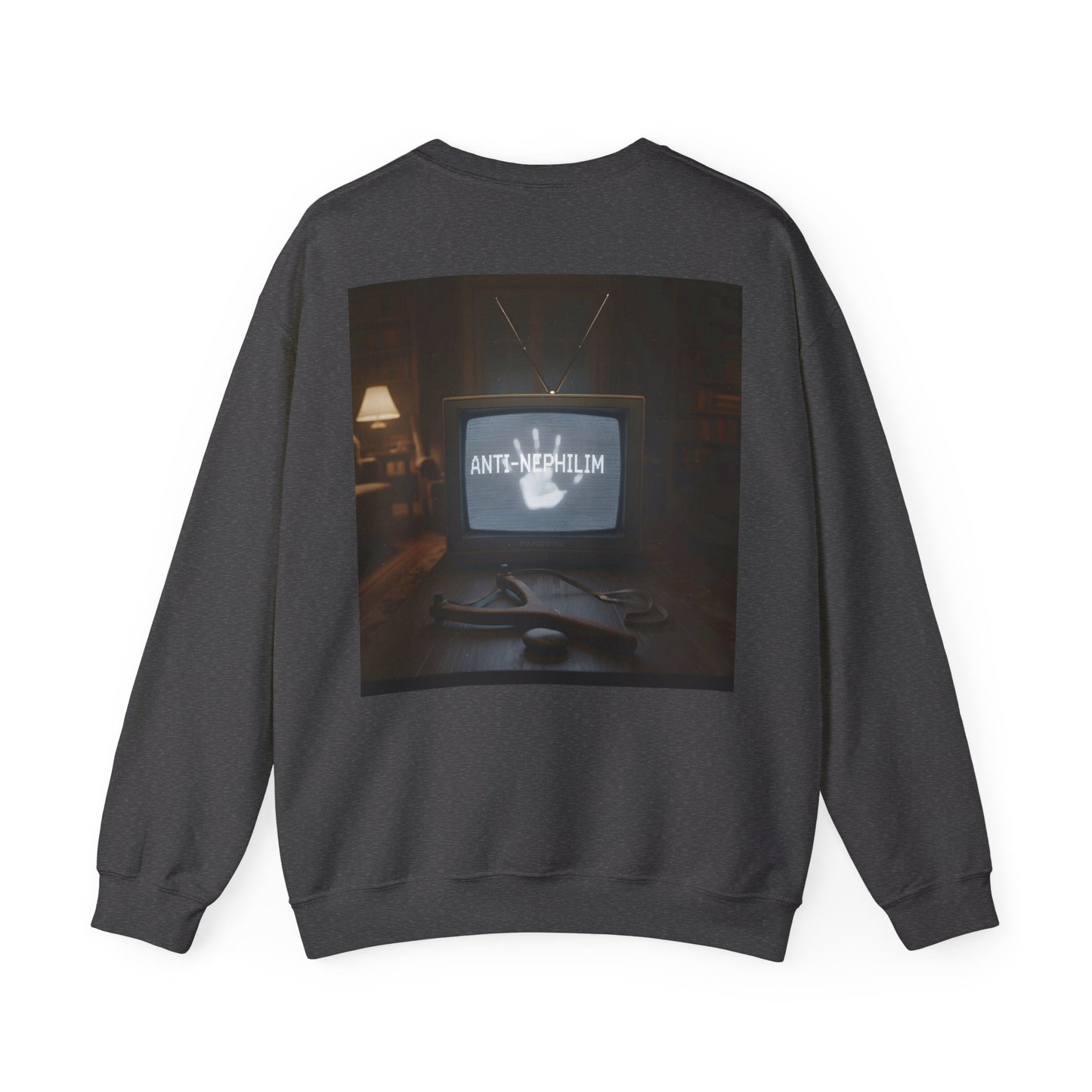 Retro TV anti nephilim sweatshirt (unisex), Kirk Ave. Apparel