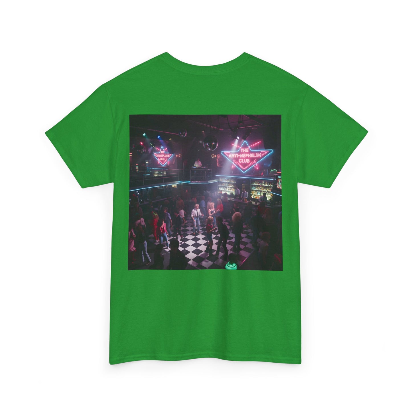 Neon 80s anti nephilim nightclub t shirt (unisex), Kirk Ave. Apparel