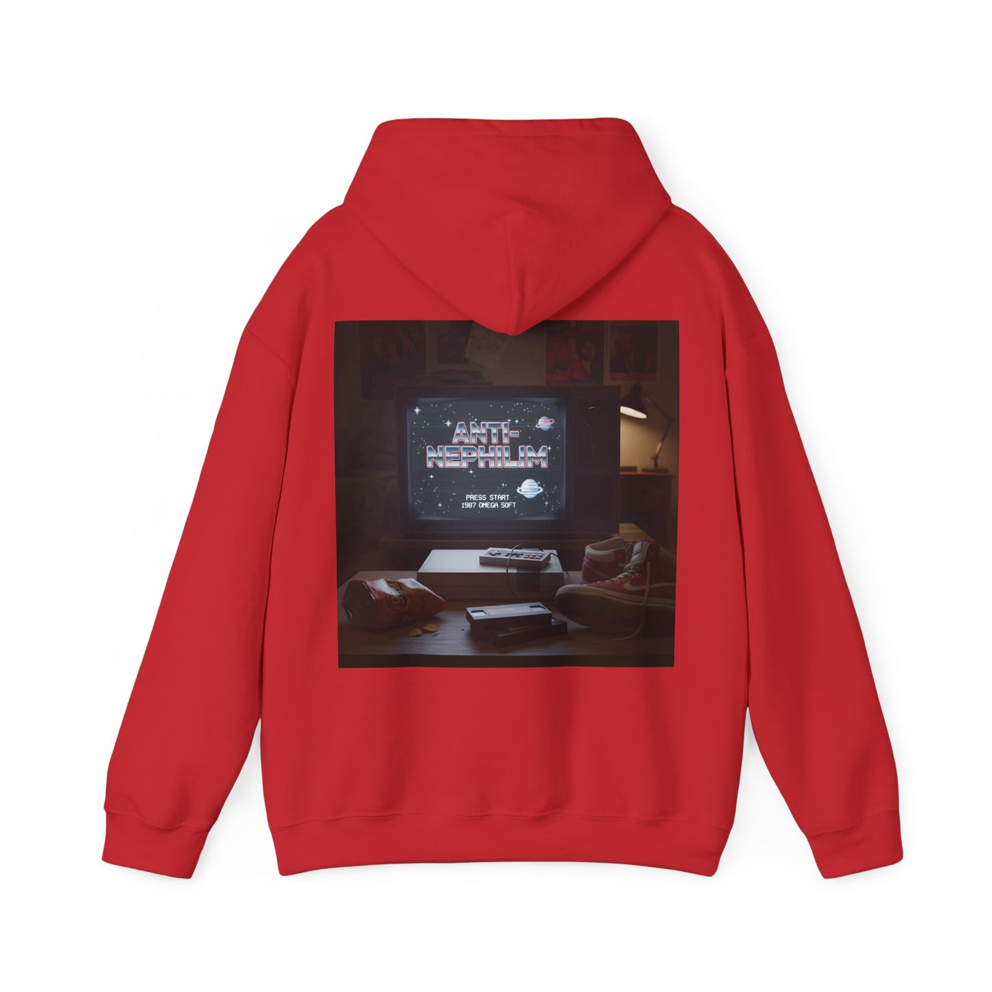 Retro gamer anti-nephilim hoodie (unisex), Kirk Ave. Apparel