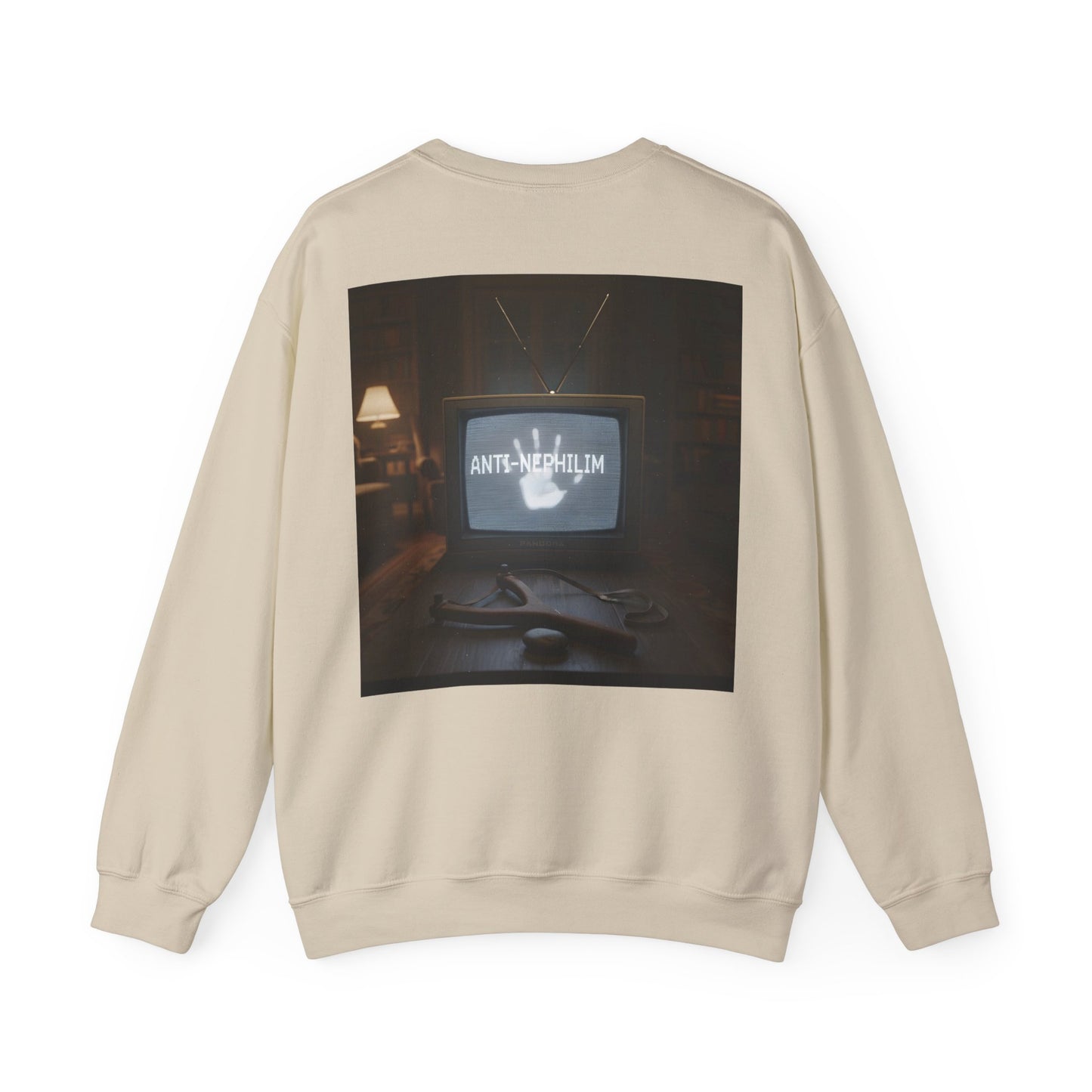 Retro TV anti nephilim sweatshirt (unisex), Kirk Ave. Apparel