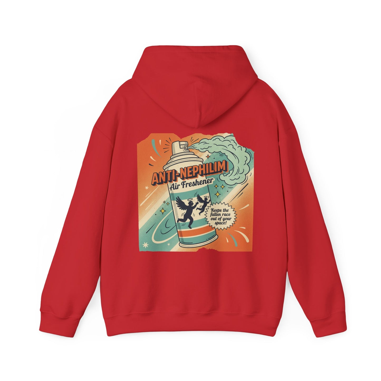 Retro anti nephilim air freshener hoodie (unisex), Kirk Ave. Apparel