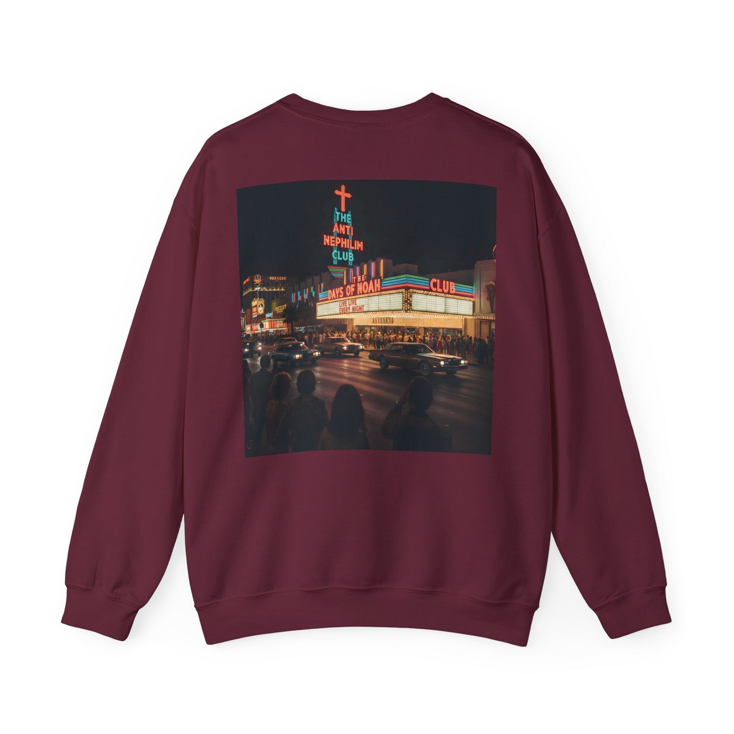 Vintage casino anti nephilim sweatshirt (unisex), Kirk Ave. Apparel